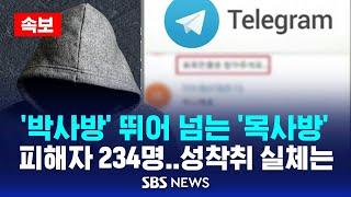 [속보] '박사방' 뛰어 넘는 '목사방' | 텔레그램 성착취 피해자 234명, 실태는? / SBS