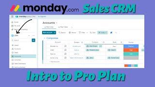 Intro to Monday.com Sales CRM Pro Plan