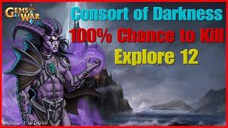 Gems of War Consort of Darkness 100% Chance to Kill.