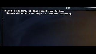 حل مشكله رساله 2215-eit failure va boot record read failure