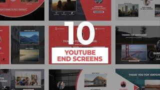 YouTube End Screen Cards - After Effects Template