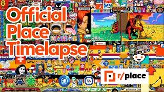 Official r/place 2023 canvas timelapse