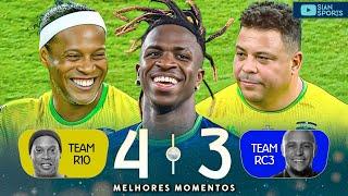 PARECIA BOMBA PATCH! VINICIUS JR, RONALDINHO, RONALDO E OUTRAS LENDAS DO FUTEBOL DERAM SHOW