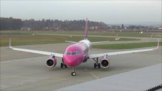 Wizzair Airbus A320 [HA-LWV] arrival & departure at Friedrichshafen Airport