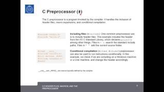 5.2 Header files, macros, and the preprocessor