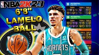 NBA 2K23 BEST ALL ROUND POINT GUARD BUILD - 6'8" LAMELO BALL BUILD