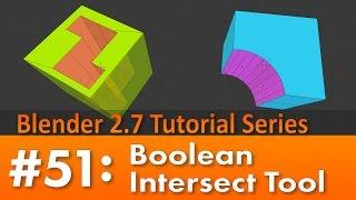 Blender 2.7 Tutorial #51 : Boolean Intersect Tool #b3d