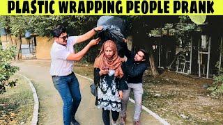 Plastic Wrapping People Prank | Chuss Pranks Tv | A.J Ahsan