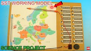 Simple social science project working model | List of Asian countries | Sst working model project