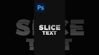 How to Slice & Cut Your Text in Adobe Photoshop | EASY