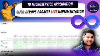 10 Microservice DevOps Project Live CICD Pipeline | DevOps Shack