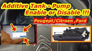 Citroen-Peugeot (Ford) Additive Tank-Pump. How to Enable or Disable. Coding must be done in BSI !!!
