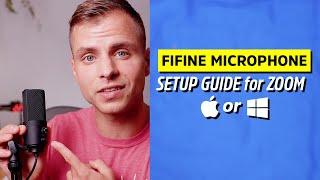 Fifine Microphone Setup Guide for ZOOM on PC or MAC | K669B Tutorial and Review