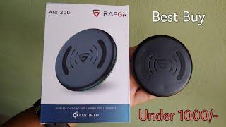 RAGER ARC 200 wireless charger Unboxing | wireless charger under 1000 in india for iPhone 12