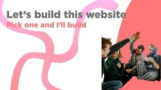 You can build any website with me | let's build it