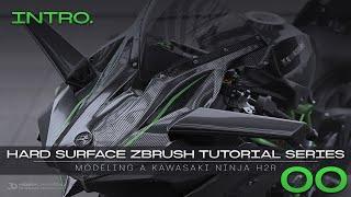 Hard Surface ZBrush Tutorial Series // Modeling A Kawasaki Ninja H2R // 00 Intro