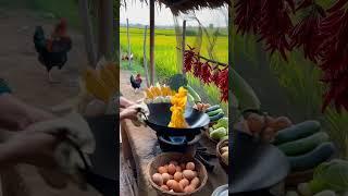 Village Cooking Mastery | Traditional Wok Cooking in a Beautiful Countryside