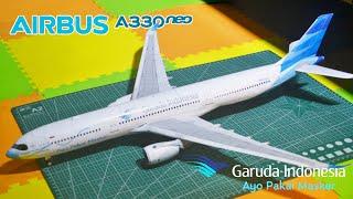 AIRBUS A330-900 (NEO) GARUDA INDONESIA - AYO PAKAI MASKER PAPERCRAFT