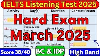 Difficult IELTS LISTENING TEST 01, 08, 15 & 22 March 2025 With Answers | IELTS | IDP & BC