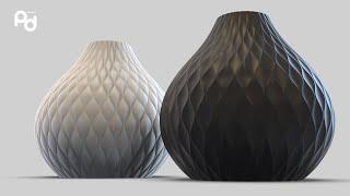 # 010 : Cosine Wave Pattern - Lighting Shade | Rhino Grasshopper Tutorial : 라이노 그래스호퍼