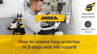 Ta bort repor i 3 steg med Mirka Microstar®