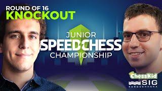 Jacobson vs. Nesterov | Round of 16 | Junior Speed Chess Championship 2022