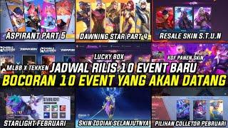 LEAKED 10 FREE MOBILE LEGENDS EVENTS THAT WILL BE PRESENT: APIRANT EVENT, DAWNING STAR, SKIN STUN