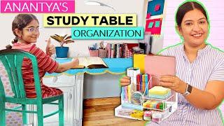 Anantya's STUDY TABLE Organization and HACKS | CookWithNisha