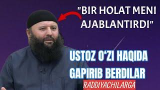 Ustozga raddiya beradiganlarga keskin javob | Shayx Sodiq Samarqandiy