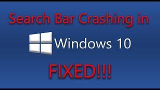 (FIX) Search Bar crashes & freezes in Windows 10 | (Can't Search) | in 2021