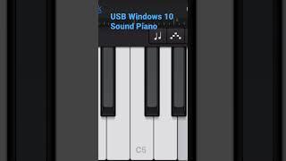 Windows 10 USB Sound piano