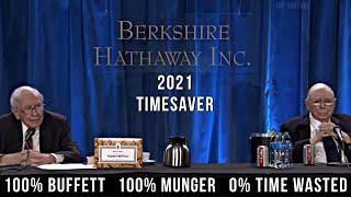 TIMESAVER EDIT 2021 Berkshire Hathaway Annual Meeting Full Q&A with Warren Buffett & Charlie Munger