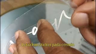 Tutorial Cara Pasang Sticker Pada Cermin Welcome Board #wedding #engagement #signboard #airsabun