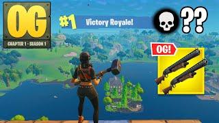 Fortnite OG | High Kill Solo Win DOUBLE PUMP Gameplay (Fortnite Chapter 1 Season 1)