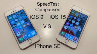 iOS 9 vs iOS 15 iPhone SE - Speed Test Original iOS vs Latest iOS! End Of Support