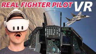 Thunderbird F-16 Fighter Pilot SHOCKED by First Virtual Reality Dogfight | DCS