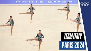 Team Italy  rhythmic gymnastics group exercise at Paris 2024 | Farewell to Alessia Maurelli 