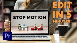 QUICKEST WAY to cut down stop motion (automatically) - STOP MOTION CONVERT Adobe Premiere Pro plugin
