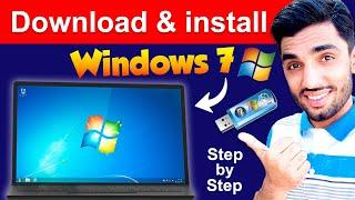 How to download + install  windows 7 in Laptop/PC from USB Pendrive  | Install windows 7 from USB
