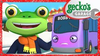 Gecko's Christmas Bobby Bus Rescue | Gecko's Garage | Trucks For Children | Cartoons For Kids