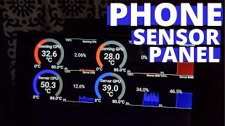 SYSTEM MONITOR! Turn an old phone or tablet into a sensor panel!