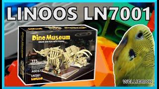 Nach dem Bau am besten NIE WIEDER anfassen! - Linoos Dino Museum Klemmbaustein Triceratops LN7001