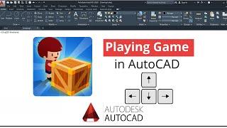 playing game in Autocad || sokoban game in autocad #autocad  #autocad2020