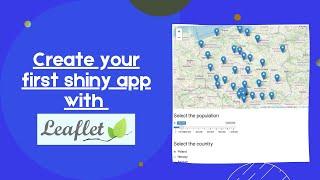 Create your first Shiny App in R using Leaflet [Shiny App Tutorial #1]