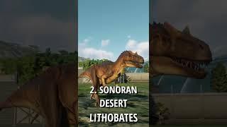 TOP 5 ALLOSAURUS SKINS IN LESS THAN 30 SECONDS | Jurassic World Evolution 2 #shorts