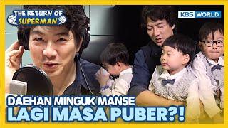 [IND/ENG] TRIPLETS Daehan Minguk Manse lagi PUBER?! | The Return of Superman | KBS WORLD TV 230507