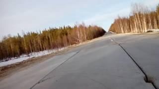 Дорога Вуктыл-Ухта опасна для автотранспорта