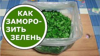 Как ЗАМОРОЗИТЬ Зелень на Зиму ПРАВИЛЬНО! Заморозка Зелени!