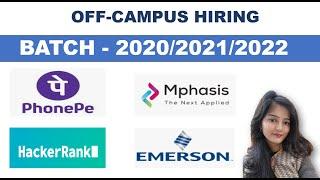 OFF-CAMPUS HIRING || BATCH - 2020/2021/2022 || MUST WATCH