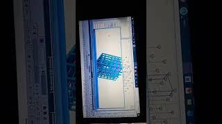 Building structure by staad pro software with columns and beam analysis